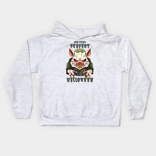 Pigture Perfect Halloween Kids Hoodie by Japanese Fever